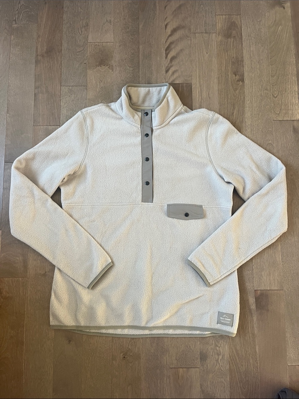 Helly Hansen Cream Fleece Half-Snap Zip Pullover